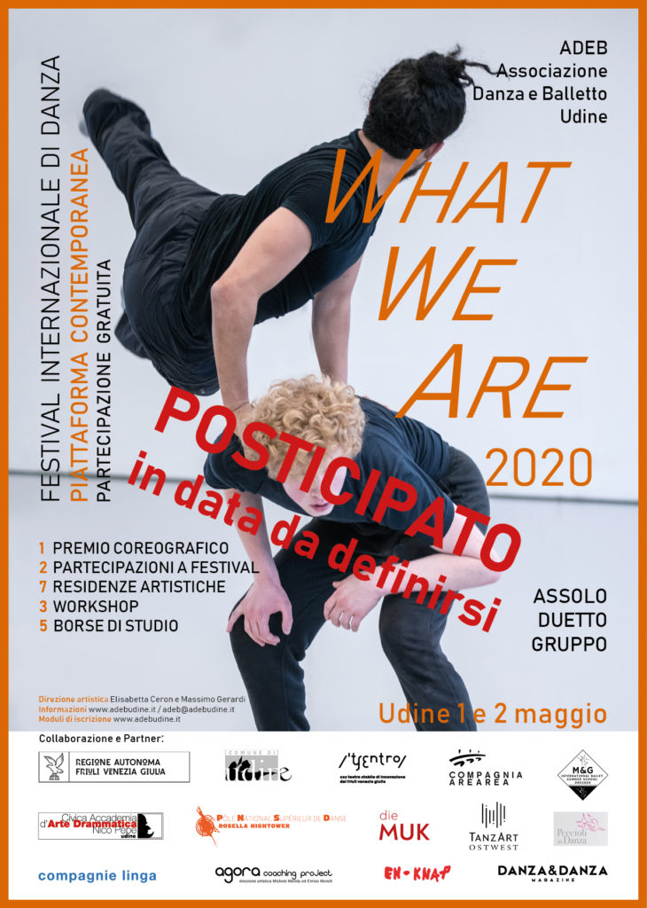 WhatWeAre 2020 posticipato